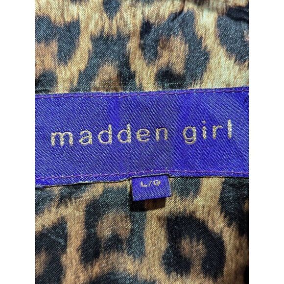 Madden Girl Women's Black Solid Long-Sleeve Polyester Full-Zip Puffer Coat Size - Picture 3 of 9